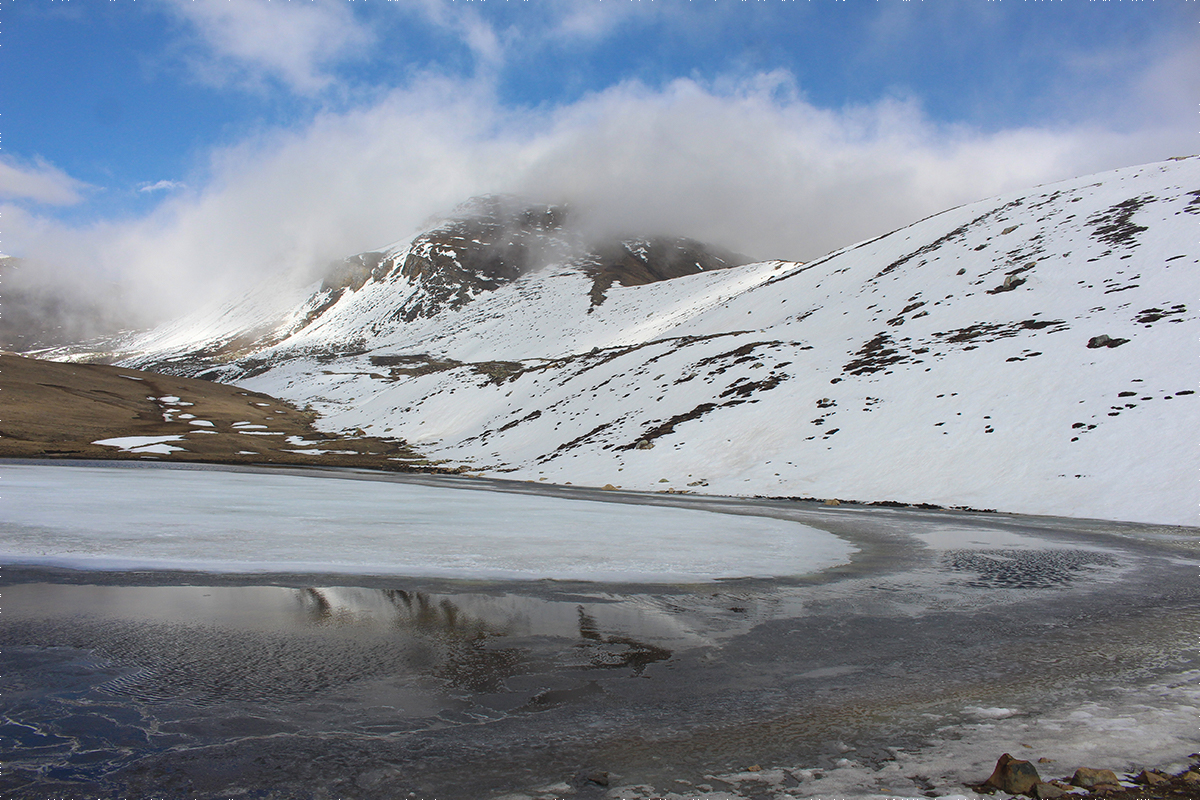 Frozen Tilicho Lake